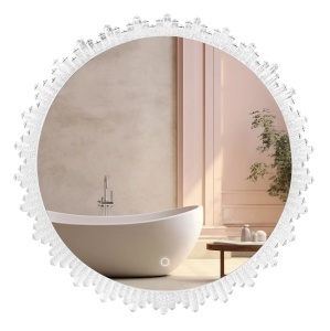 Oglinda rotunda pentru baie cu LED 60cm BL807