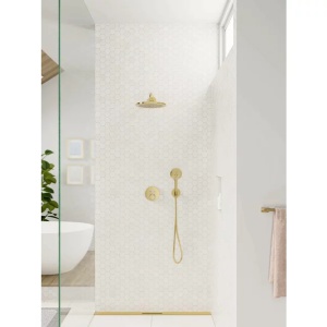 Para de dus Hansgrohe Raindance Select S 120 auriu lucios 3 functii - Img 8