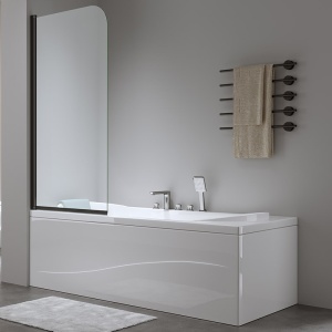 Paravan cada PRO1, 70X140 cm, Culoare Negru, Sticla Securizata 6 mm - Img 10