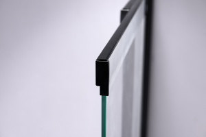Paravan de cada cu rame negre PR07, 6mm grosime sticla, 120 x 150 cm - Img 9
