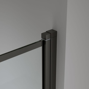 Paravan de cada PR05, Dimensiune 100x140cm, Sticla securizata 6mm, Culoare Negru - Img 6