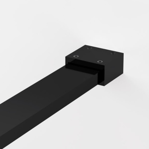 Paravan de dus din sticla securizata si profil negru mat SanSwiss Easy 80 x 200 cm - Img 3