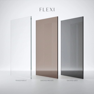 Paravan de dus Rea Flexi Transparent / Gold 90 - Img 8
