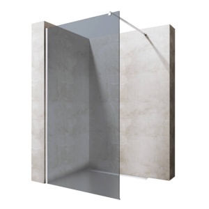 Perete dus Walk-In, PRO FB11 BLACK, sticla securizata 8 mm, latime 110 cm, lungime 195 cm