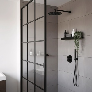 Raft pentru baie SF03 45cm black matt - Img 7