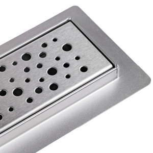 Rigola de duș liniară cu sifon fix și randament ridicat Wave DL01 70 cm – inox