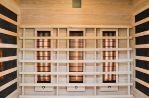 Sauna cu infrarosu si cromoterapie pentru 3 persoane EA3R 150 x 120 x 190 cm - Img 3