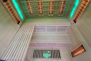 Sauna cu infrarosu si cromoterapie pentru 4 persoane EA4RS 180 x 160 x 200 cm - Img 8