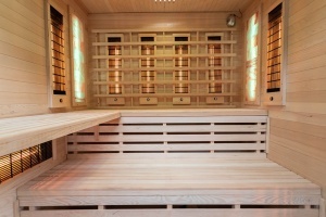 Sauna cu infrarosu si cromoterapie pentru 4 persoane EA4RS 180 x 160 x 200 cm - Img 18