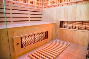 Sauna cu infrarosu si perete din sare de Himalaya MO-EA5CRS – 200 x 200 x 200 cm, 5 locuri - Img 7