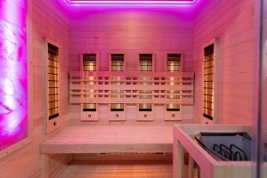 Sauna finlandeza cu infrarosu MO-SW3 COMBO si soba Harvia 4.5 kW, 150 x 120 x 190 cm - Img 7