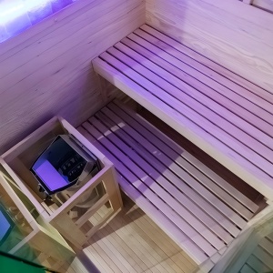 Sauna finlandeza cu temperatura inalta si argaz Harvia 3.5kW, 120 x 120 cm pentru doua persoane - Img 18