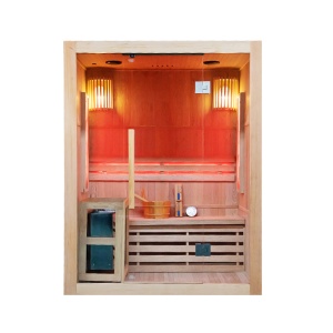 Sauna finlandeza cu temperatura inalta si soba Harvia 4.5kW pentru 3-4 persoane Kemi 150 x 120 cm - Img 3