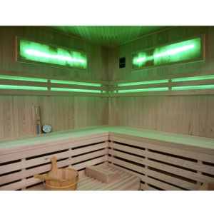 Sauna finlandeza la temperatura inalta cu aragaz KEMI6/Harvia 8KW pentru 5-6 persoane 200x200 cm - Img 18