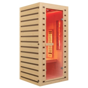 Sauna uscata cu infrarosu la temperatura joasa Tromso 1 90 x 90 cm pentru 1 persoana - Img 22