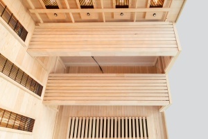 Sauna uscata cu infrarosu si piatra sarata pentru 4 persoane EP4RS stanga 175 x 140 cm - Img 9