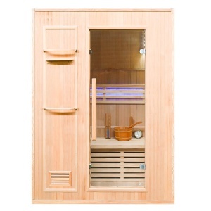 Sauna uscata finlandeza cu soba Harvia 2.3Kw MO-EN2, pereti izolati, 120 x 105 x 192 cm - Img 2