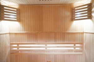 Sauna uscata finlandeza cu soba Harvia 2.3Kw MO-EN2, pereti izolati, 120 x 105 x 192 cm - Img 12