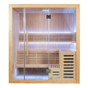 Saună uscată finlandeză cu sobă MO-SS1816H Harvia 6 kW, 180 × 160 × 200 cm - Img 2