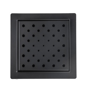 Scurgere baie patrata cu sifon fix Circle DL06 15 x 15 cm negru - Img 9