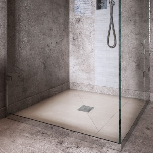 Scurgere baie patrata cu sifon fix Qube DLO8 15 x 15 cm Inox - Img 6