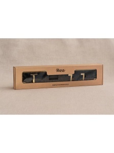 Set accesorii pentru baie Rio Brush Gold 4 piese - Img 8