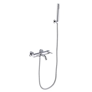 Set baterie dus si cada cu montaj pe perete Mona Chrome - Img 3