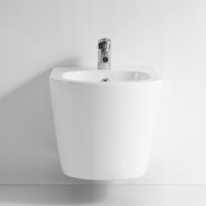 Set Bideu si Vas WC GROHE, montaj suspendat, ceramica sanitara, Vas WC SONATA Clementina RIMLESS +Bideu+Capac Soft-Close SLIM PREMIUM + Cadru+Clapeta - Img 9