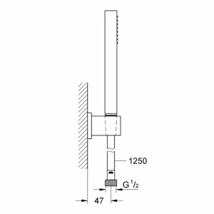 Set de dus Grohe Euphoria Cube Stick cu porter - Img 2