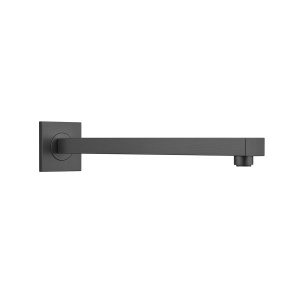 Set de dus incastrat, grafit periat, cap de dus subtire Veldman Quadro Grafit, 30 cm cu perie - Img 4