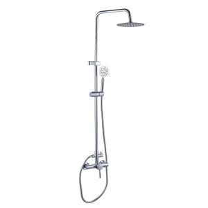 Set de dus tip ploaie Milton Crom pentru baie - Img 1