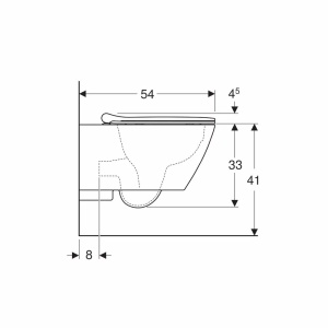 Set Geberit Smyle Square Rimfree vas wc suspendat cu capac slim softclose - Img 6