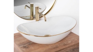 Set lavoar ROYAL GOLD EDGE si baterie inalta LUNGO GOLD ,DOP UNIVERSAL gold - Img 2