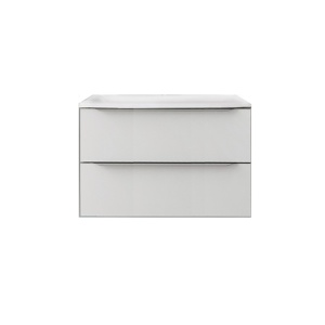 Set mobilier baie suspendat cu lavoar Kolpasan Tara 71 cm alb mat - Img 3