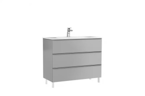 Set mobilier pe pardoseala Gala Shona galet mat 100 x 46 x 74 cm 3 sertare si lavoar Klea