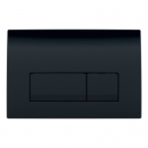 Set rezervor Geberit Delta cu clapeta dubla Geberit Delta50 Negru Mat si vas de wc Fluminia Ricci Tornado negru mat - Img 4