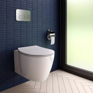 Set rezervor WC cu cadru Ideal Standard ProSys si clapeta Oleas M3 alb mat - Img 8