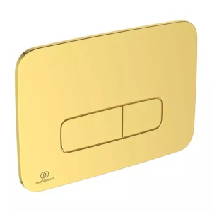 Set rezervor WC cu cadru Ideal Standard ProSys si clapeta Oleas M3 auriu periat - Img 3