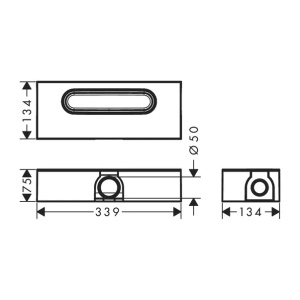 Set rigola pentru dus plus capac Hansgrohe RainDrain Flex ajustabil negru mat 80 cm - Img 5