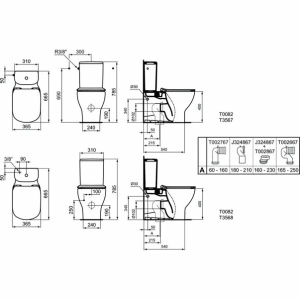 Set vas WC BTW cu rezervor si capac slim softclose Ideal Standard Tesi Aquablade - Img 6