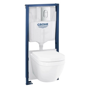 Set vas wc cu capac, clapeta si rezervor incastrat Grohe Euroceramic Rapid SL - Img 1