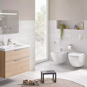 Set vas Wc Grohe Euro Ceramic Rimless Triple Vortex, montaj suspendat, capac softclose - Img 4