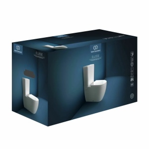 Set vas WC Ideal Standard Ellisse rimless BTW cu capac softclose alb si rezervor - Img 9