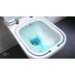 Set vas wc pe pardoseala BTW cu capac softclose slim si bideu Ideal Standard Connect Air Aquablade - Img 7