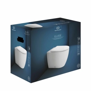 Set vas WC pe pardoseala Ideal Standard Ellisse BTW cu capac softclose alb si bideu - Img 3