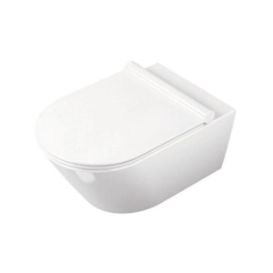 Set Vas WC PRO GROHE, Montaj Suspendat, Ceramica Sanitara, Vas WC SONET RIMLESS + Capac Soft-Close SLIM Inclus + Cadru + Clapeta - Img 17