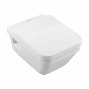 Set vas WC suspendat cu capac soft close Villeroy & Boch Architectura DirectFlush dreptunghiular alb