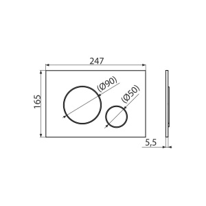 Set Vas WC Suspendat Rea Carlo+Rama instalare Alcadrin+Capac Soft-Close+Clapeta Thin Auriu - Img 7