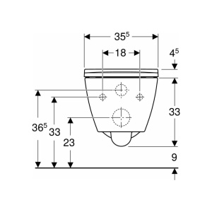 Set vas wc suspendat si capac slim soft close Geberit Smyle Square - Img 7