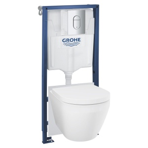 Set WC suspendat GROHE Solido cu rezervor incastrat si spalare turbionara